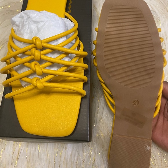 Cute Women’s Mustard Sandals - Picture 5 of 7